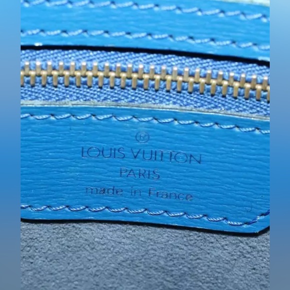 Louis Vuitton St.Jacques Blue Epi Leather GM Tote Bag Pre-Loved - Picture 4 of 17